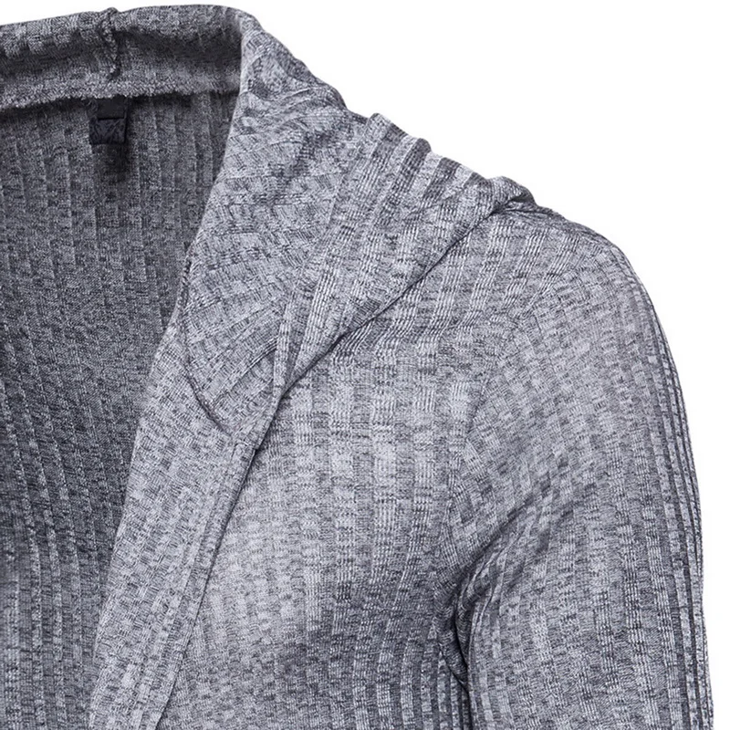 Мужской трикотажный кардиган LAAMEI повседневный Приталенный с длинным рукавом в