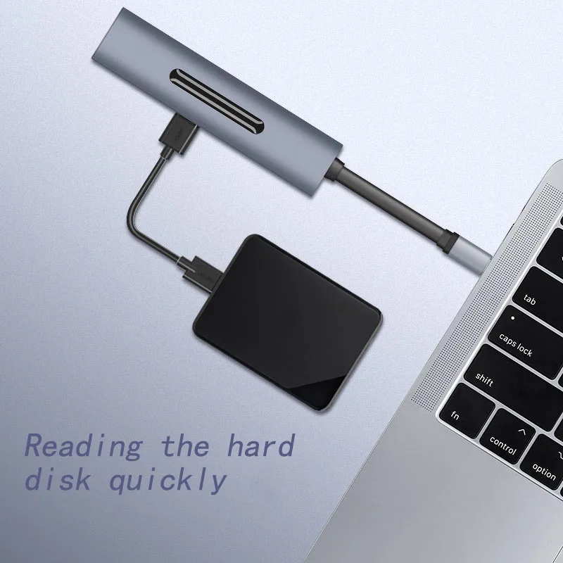 Док станция Fealushon с разъемом типа C HDMI USB хаб для ноутбуков Macbook Pro HP DELL поверхностей