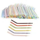 Насадки для одноразовые патрубки 250 шт., прозрачные цветные насадки для тройного воздушного шприца для воды