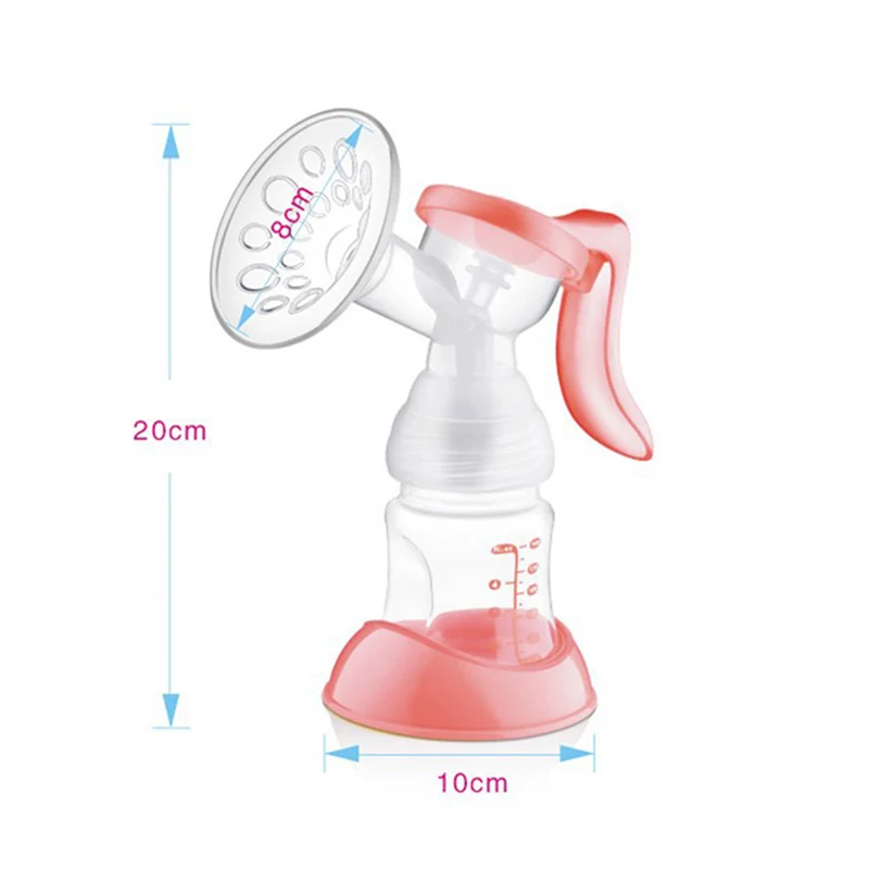 Manual Breast Feeding Pump Original Milk Silicon PP BPA Free + Nipple Strong Attraction Bottles TY0382|Молокоотсосы| |