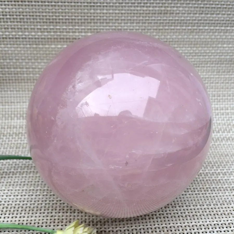 Natural Rose Quartz Crystal sphere Healing Ball for home decoration | Дом и сад