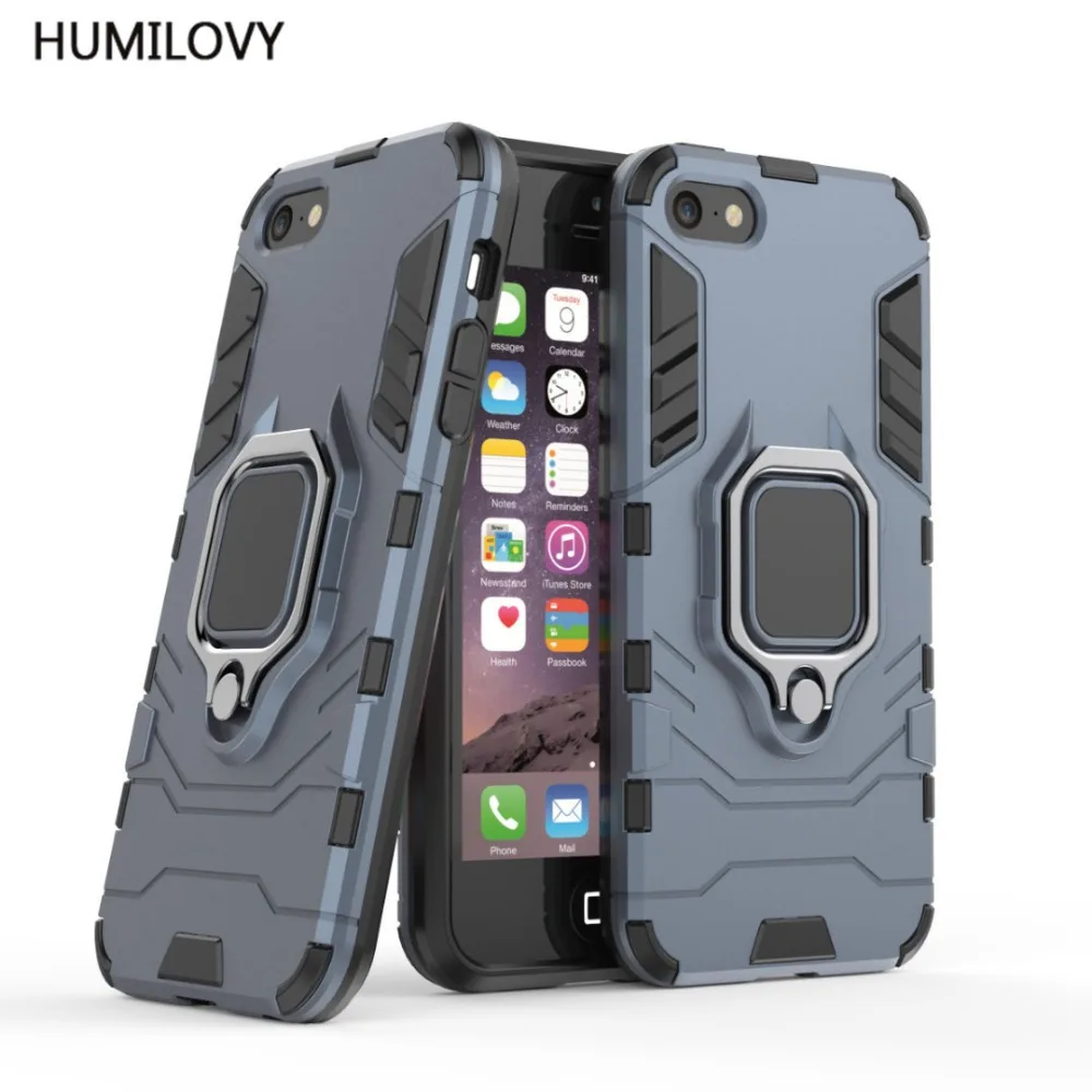 HUMILOVY 4 в 1 противоударный чехол для iPhone 6 7 8 Plus Магнитный Автомобильный держатель