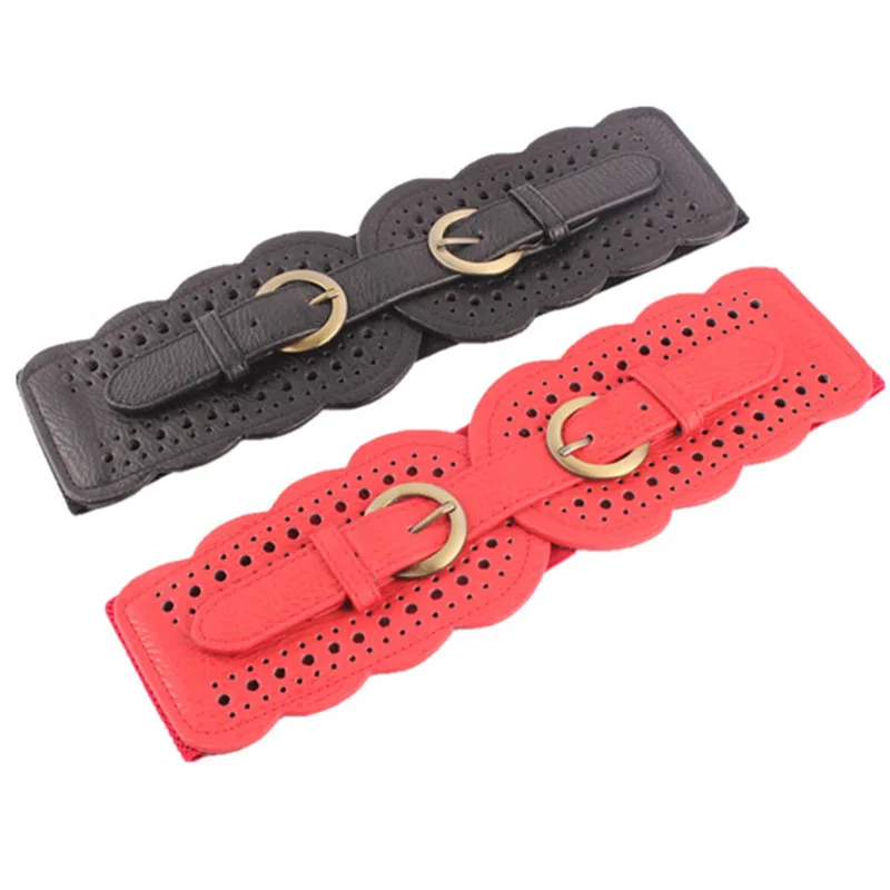 

New Cummerbunds belt edition bowknot restoring ancient ways joker elastic sealing hollow out fashion women
