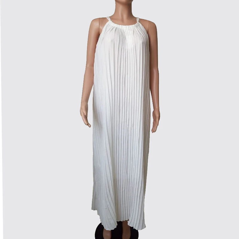 Santune Fashion Sleeveless Halter Neck Chiffon Summer Maxi Dress 2017 Elegant Womne Party Ankle Length Dresses Vestidos | Женская одежда