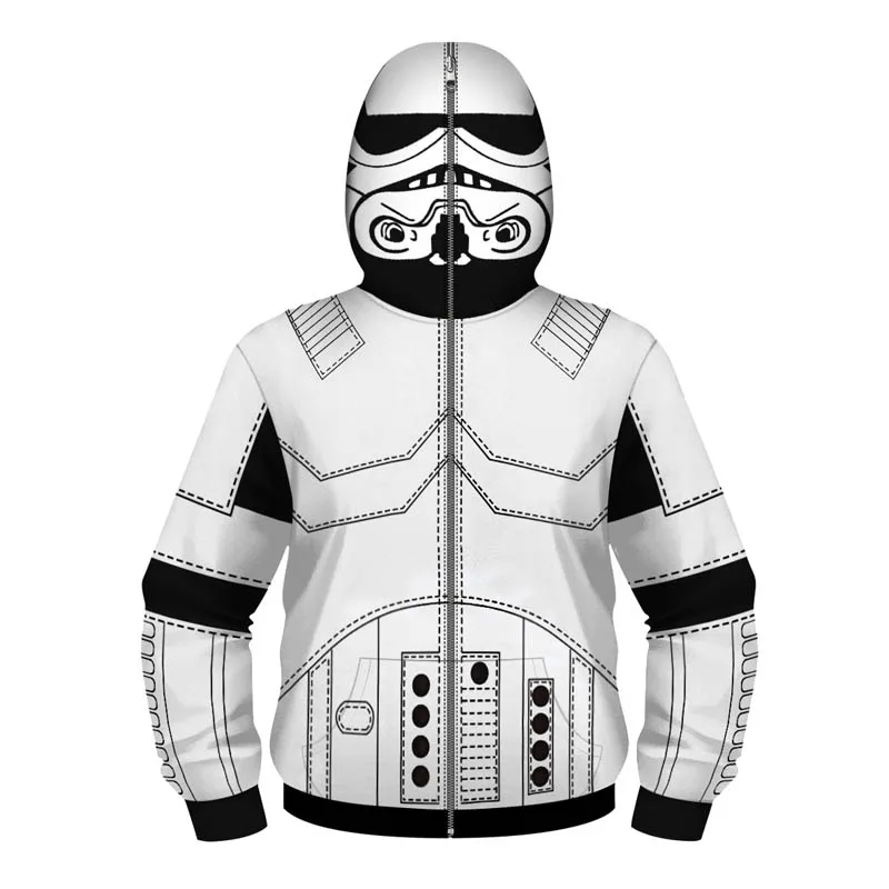 Детская толстовка Cosroad с капюшоном и 3D принтом Дарта Вейдера R2 D2| |
