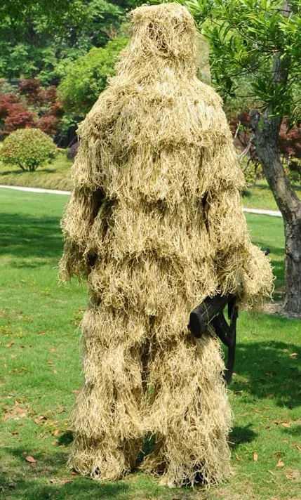 ROCOTACTICAL Advanced 3D Камуфляжный костюм легкий военный снайперский Ghillie костюм страйкбол Пейнтбол Wargame камуфляж костюм Лесной - Цвет: Dry Grass