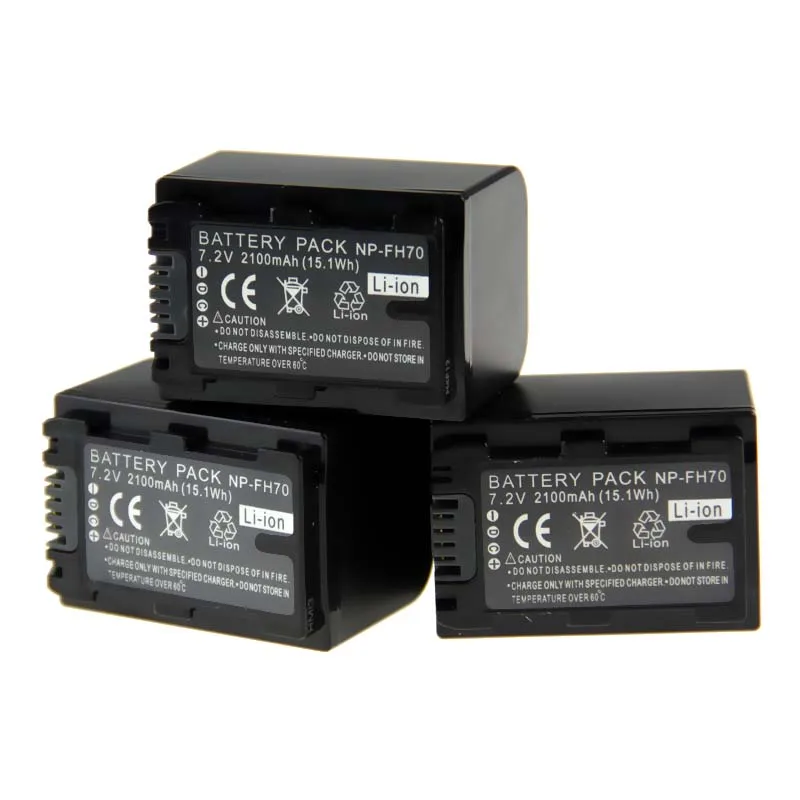 3 шт. NP FH70 fh60 Батареи для камеры Sony dvd505 hc96 np fh30 fh40|battery cushion|battery 2800battery defense |