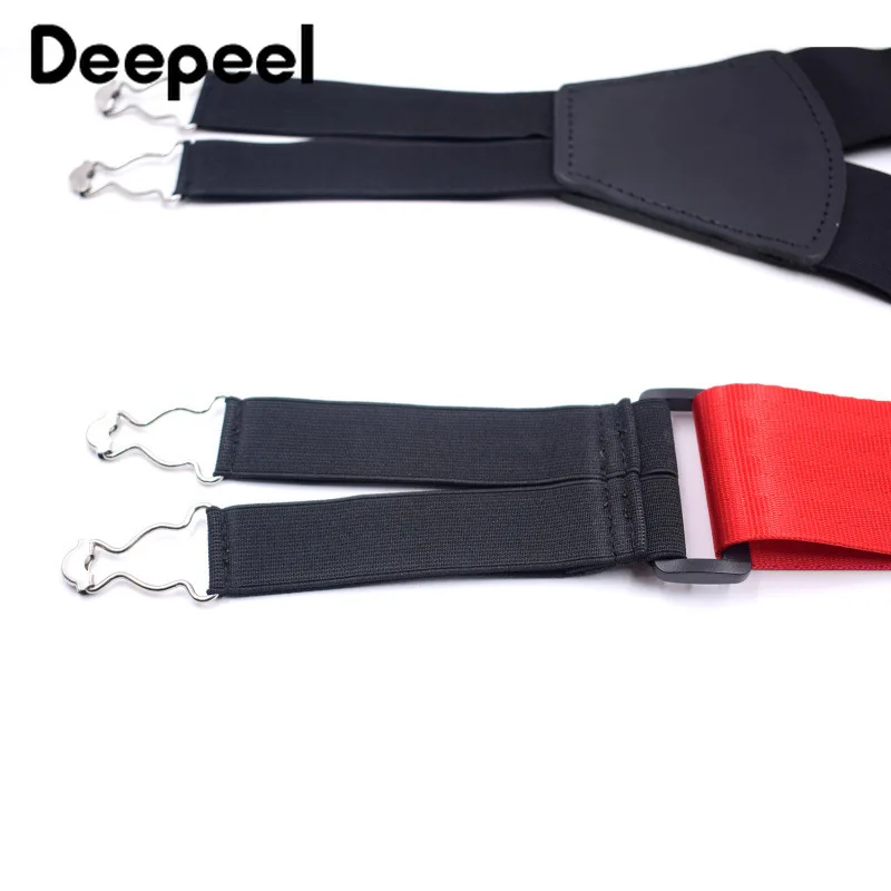 Deepeel 1 шт. 5X125cm расширение для взрослых Для мужчин подтяжки 6 зажим Эластичный