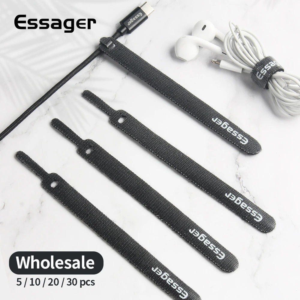 

Essager Cable Organizer Earphone Charger Cord Protector Mouse Wire Winder Protection USB Cable Management Holder Clip for iphone