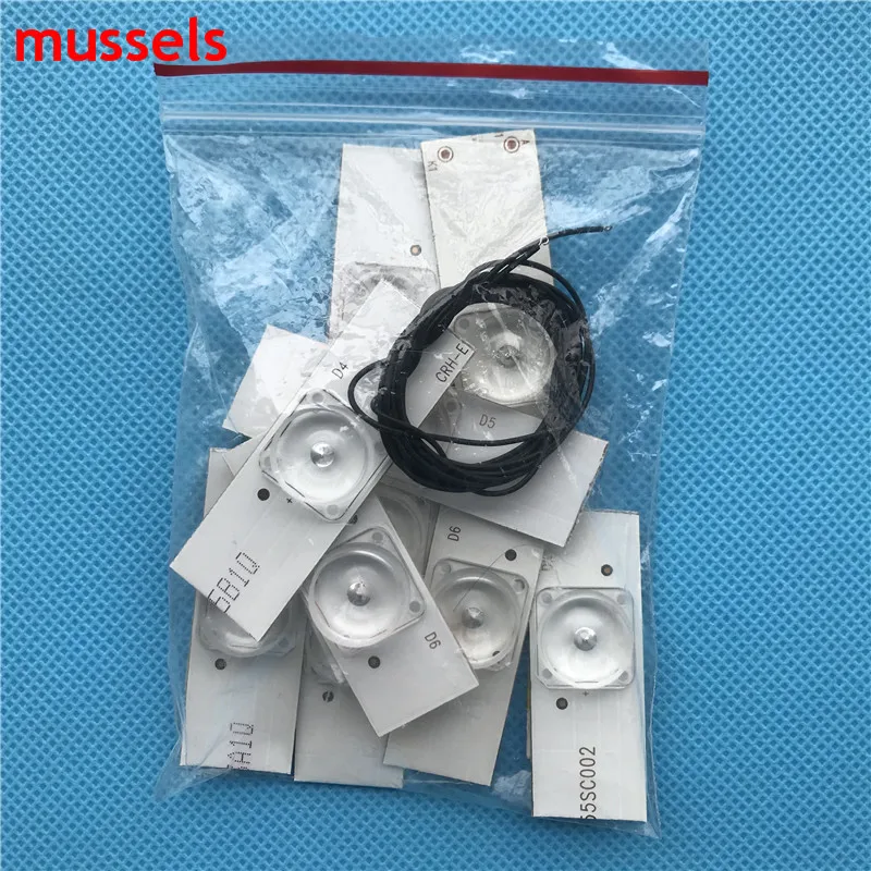 32"-65" inch TV Led Strips 3v Bulbs Diodes Optical Concave Lens Fliter Backlight w/ cable Double-side Tape 10pcs/pack 40bags/lot |
