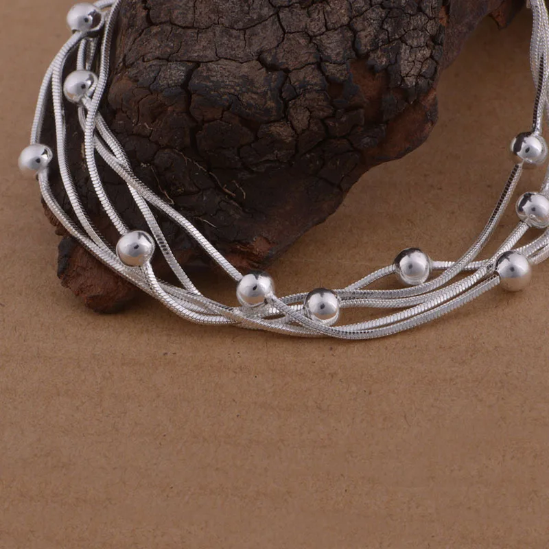 European and American fashion elegant female silver plated bracelet style 3-3 # 2118624 | Украшения и аксессуары