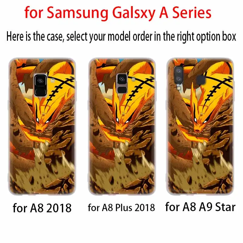 Cover Silicone Case For Samsung Galaxy A42 A52 A72 A32 A12 A71 A51 A70 A50 A20 A30 A20S A21S A50S A6 A7 A8 2018 nine tailed fox | Мобильные