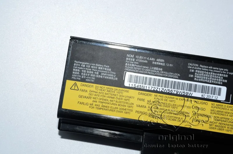 Оригинальный аккумулятор JIGU для ноутбука 45N8961 45Ne560 45NYU63 45R6758 4X50G53717 4X50G59217 LENOVO ThinkPad