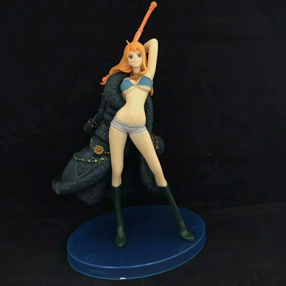 HKXZM аниме 19 см одна деталь 20th anniversary Blue Nami ПВХ фигурка Коллекционная модель
