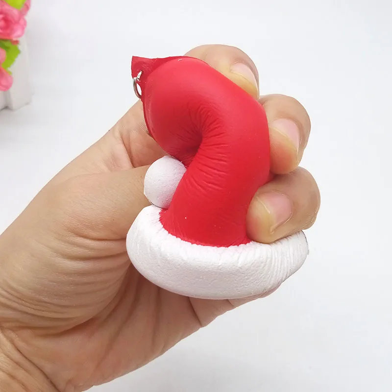 New Squishy Slow Rebound Christmas Hat PU Squeeze Toy Anti-pressure Decompression Gifts For Children | Игрушки и хобби