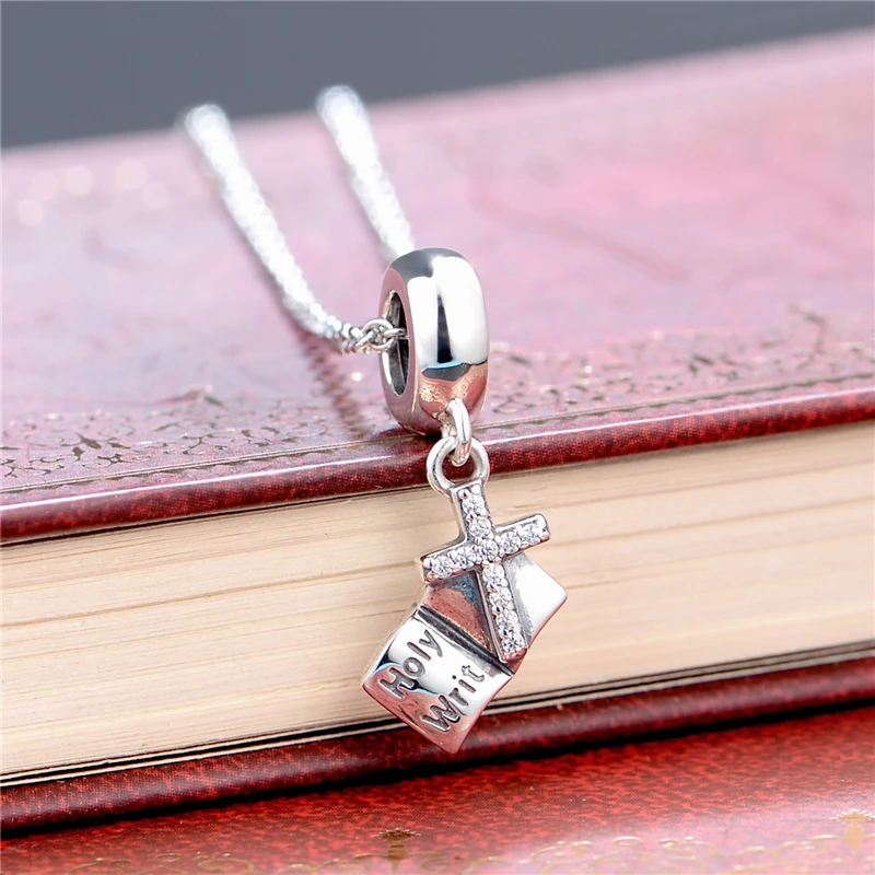 Браслет и ожерелье из серебра 925 пробы с прозрачным камнем Крест Холли S507H40|silver