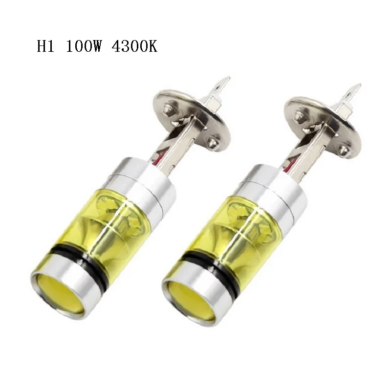 H1 20SMD LED 100W 1000LM White 6000k/Yellow 4300K Driving Light Lamp Car Head Daytime Running Fog Led Bulb Styling | Автомобили и