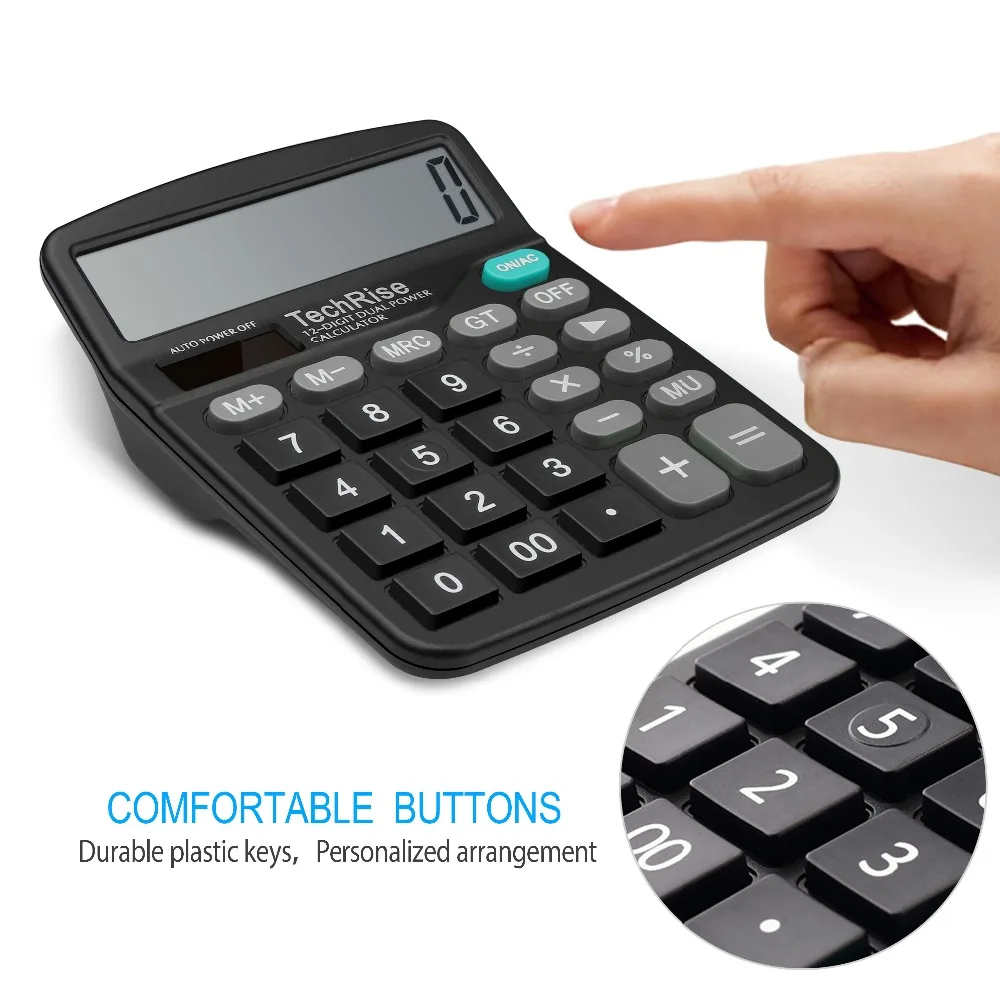 TechRise Calculator Dual-Powered Standard Function Desktop for Office and Business use | Компьютеры и офис