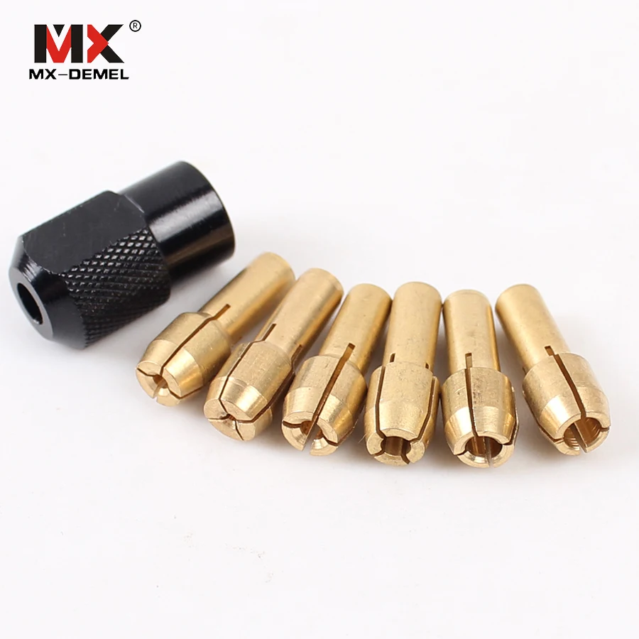 7 шт. латунный патрон Dremel M8 * 0 75 мм 1 0/1 6/2 0/2 4/3 0/3 2 подходит для вращающихся