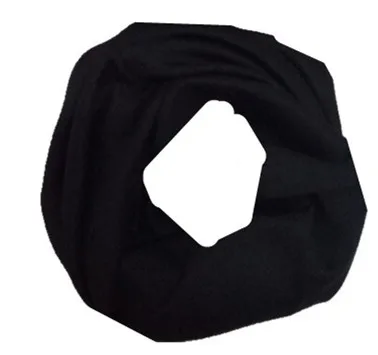 scarf black Качественный хлопковый Детский набор из шапки и шарфа, детский шейный платок, детский шарф, воротник, шапка, комплект, реквизит для фотосессии - Цвет: scarf black
