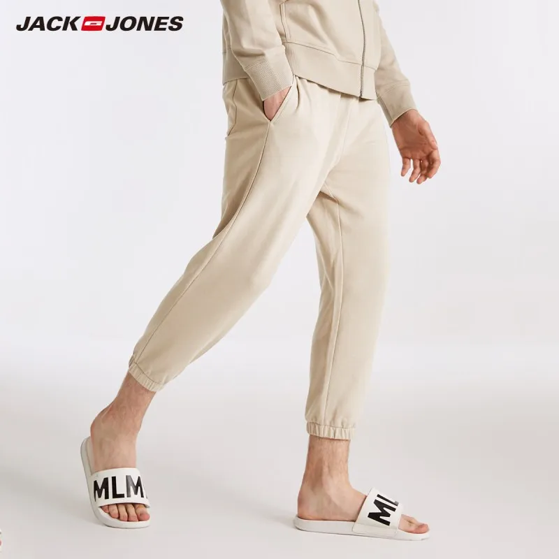 Мужские повседневные штаны JackJones 100% хлопок с завязками для сна мужские пижамы E |