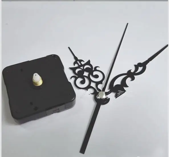 Золотые стрелки Черные DIY кварцевые часы | Дом и сад