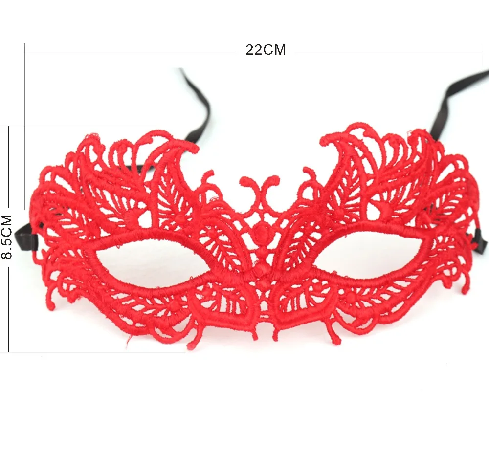 Красные кружевные маски пикантные женские маски танец маска партии Halloween Masquerade Кружева партии девочек партия поставки Леди Маска