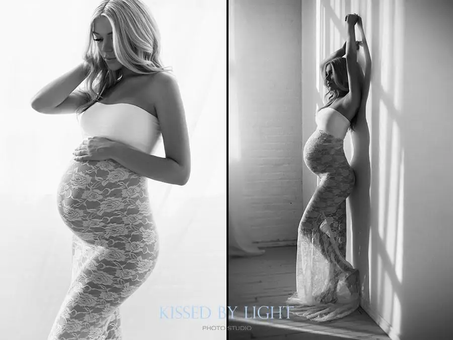 

Lace Maternity Photography Props Dresses Sexy Off Shoulder Pregnant Dress Photo Shooting Maxi Maternity Gown For Women Pregnancy