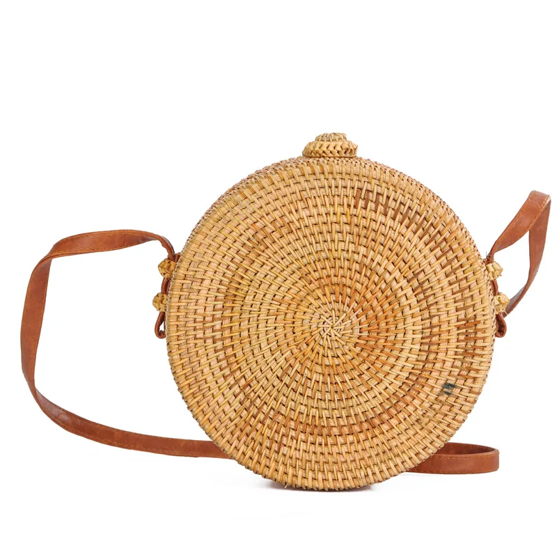 Дропшиппинг 2018 соломенная сумка Для женщин летом ротанга ручной тканые пляж