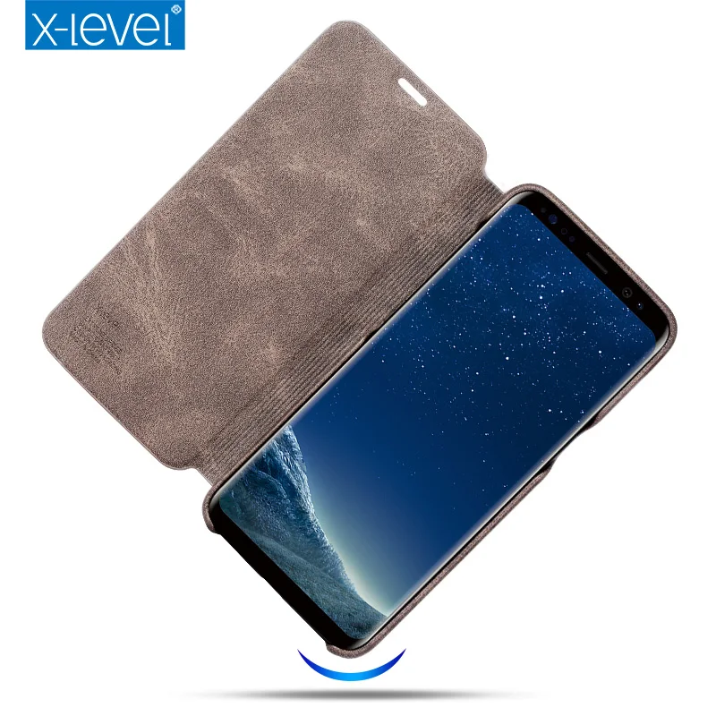 Чехол для Samsung Galaxy S8 G950F G950FD роскошный классический кожаный чехол X-Level