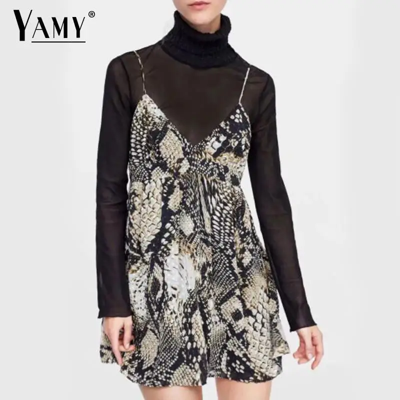 Vestidos рождественское платье женское со змеиным принтом мини пляжные платья мода