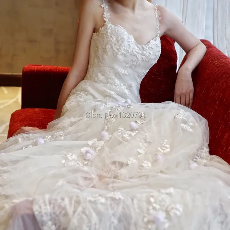 Женское длинное свадебное платье-Русалка романтичное платье на