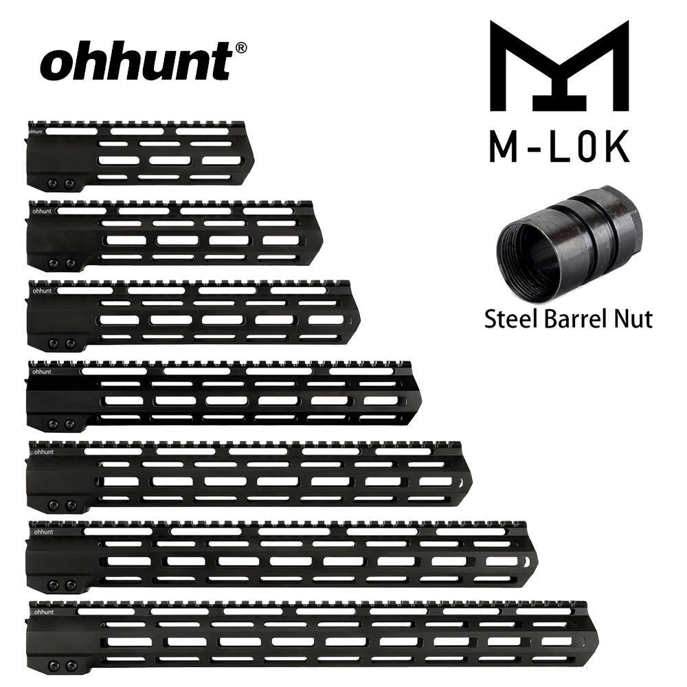 США Доставка Ohhunt Slim Free Float System 7 'Ə'' 10 '཈'' 13 5 'ཋ'' 17 ''MLOK M LOK AR15