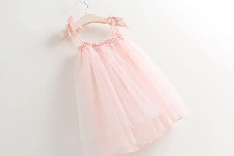 2-6Y Летние 3 цвета Милые Девушки Хлопка Кружевном Платье Детская Одежда Оптом 5