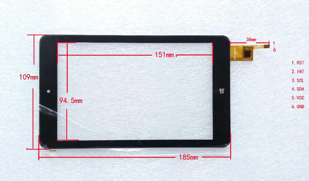 7 дюймов USB интерфейс емкостный сенсорный экран для CARPC 1280*800 ЖК-дисплей win10 Android Linux