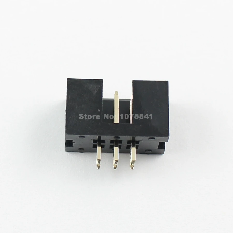 10 шт. 2 54 мм 2x3 Pin 6 прямой мужской окутанный PCB Заголовка коробки разъем IDC|socket