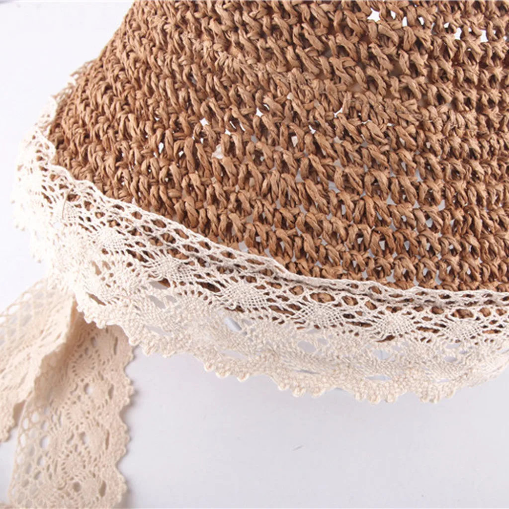 

Summer Baby Girls Lace Children Breathable Bonnet Straw Muts Kids Girls Hats Cap baby beanie baby girl hat