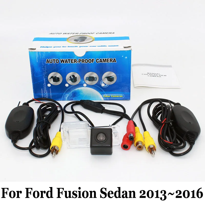 Автомобильная парковочная камера для Ford Fusion Sedan 2013 ~ 2016 / RCA AUX Wire или беспроводная/HD