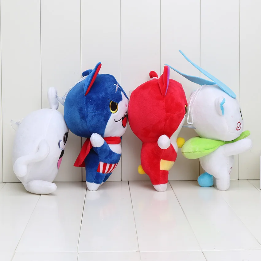 4 стиля 20 см японские часы Yokai с красной кошкой KOMA SAN Nyan шепот Youkai плюшевая игрушка