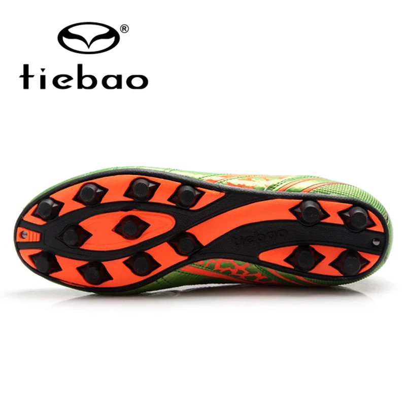 TIEBAO профессиональные FG &amp HG AG подошвы Детская футбольная обувь детские