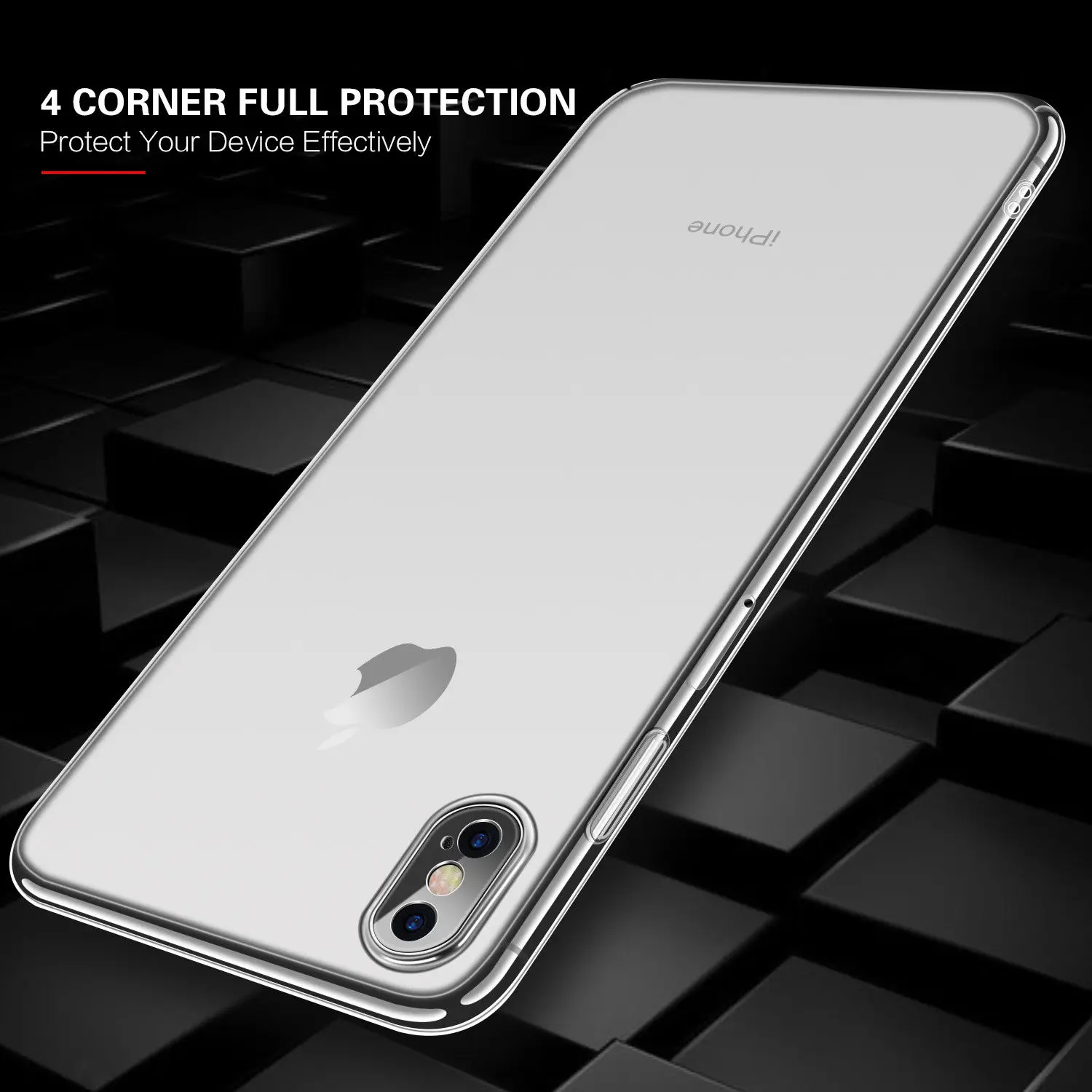 Прозрачный жесткий чехол для iPhone X 8 7 Plus SE 2 2020 11 Pro XS Max XR 12 тонкий прозрачный