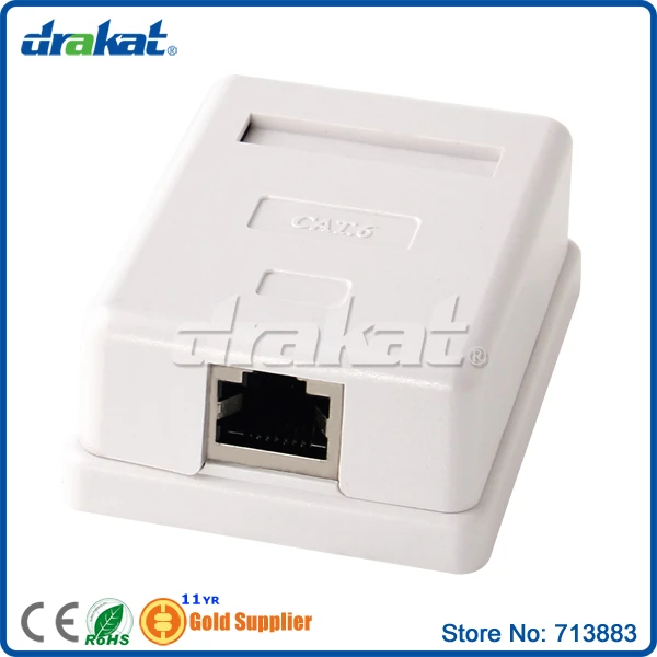 FTP экранированный RJ45 Cat6 внешний ящик |