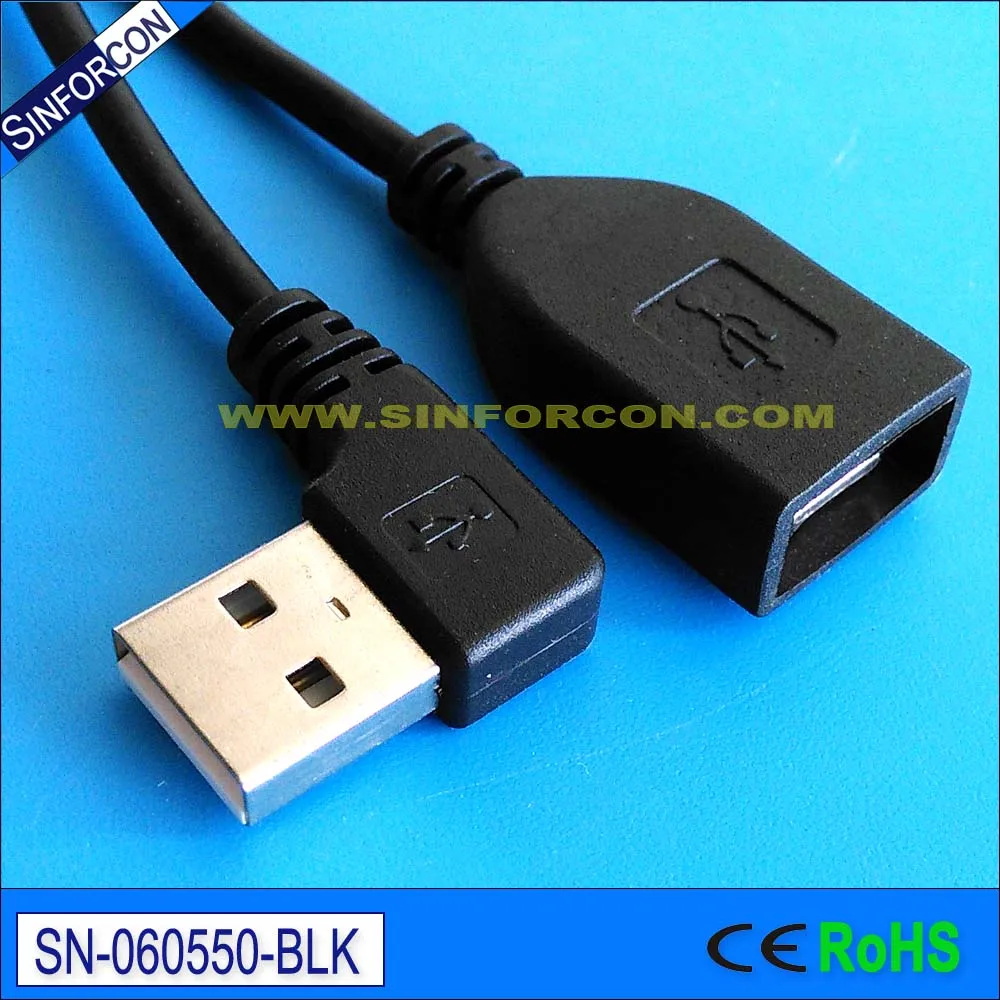 Удлинительный usb-кабель l-образной формы с прямоугольным штекером | Компьютеры и