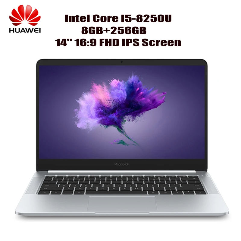 HUAWEI Honor MagicBook VLT W50A ноутбук 14 'ཌ:9 FHD ips Intel Core I5 8250U четырехъядерный Windows 10 OEM Pro 8 ГБ +