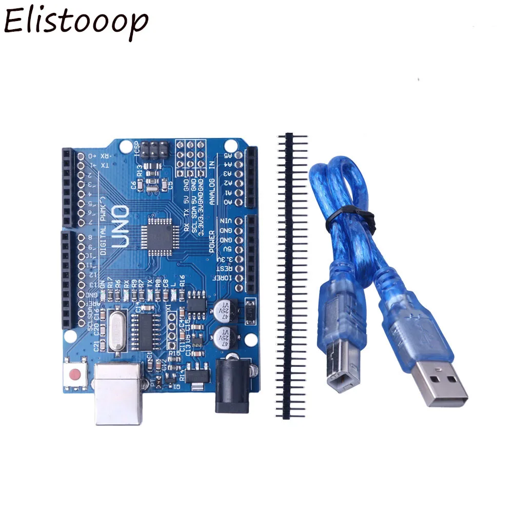 1 Набор uno r3 MEGA328P ATMEGA16U2 (с логотипом) для Arduino совместимый с USB кабелем | Электроника