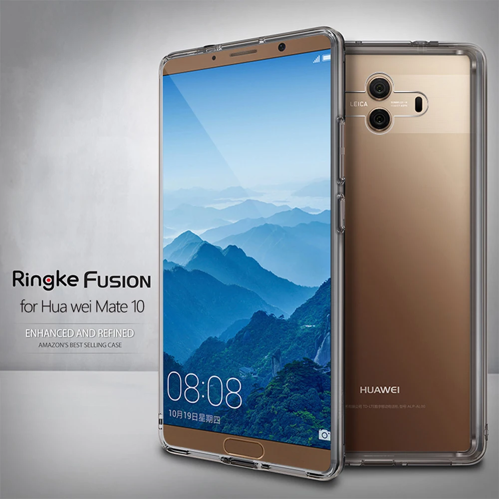 Чехол Ringke Fusion для Huawei Mate 10 прозрачная задняя крышка из поликарбоната мягкая