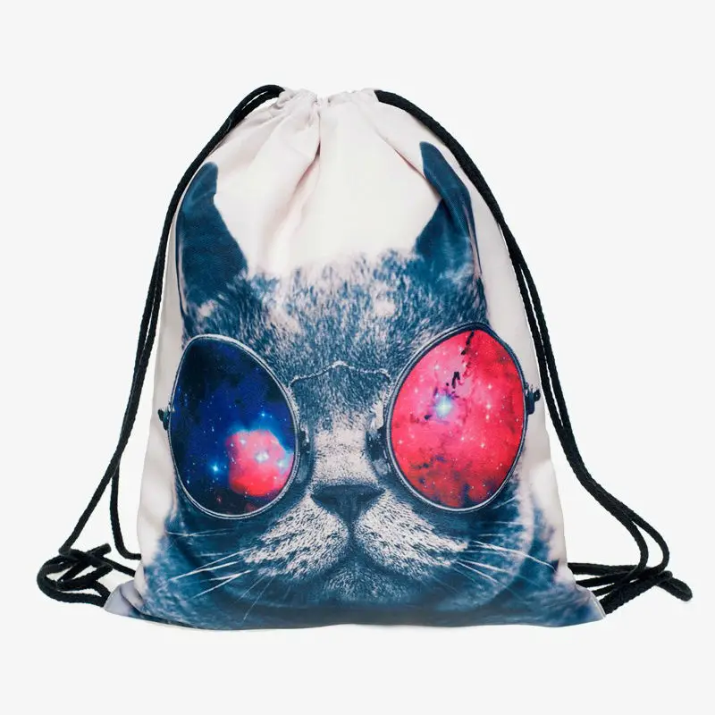 Кошка escape 3D печать для женщин классический бренд forever mochila escolar мужские сумки дорожные mochilas Рюкзак Сумка на шнурке