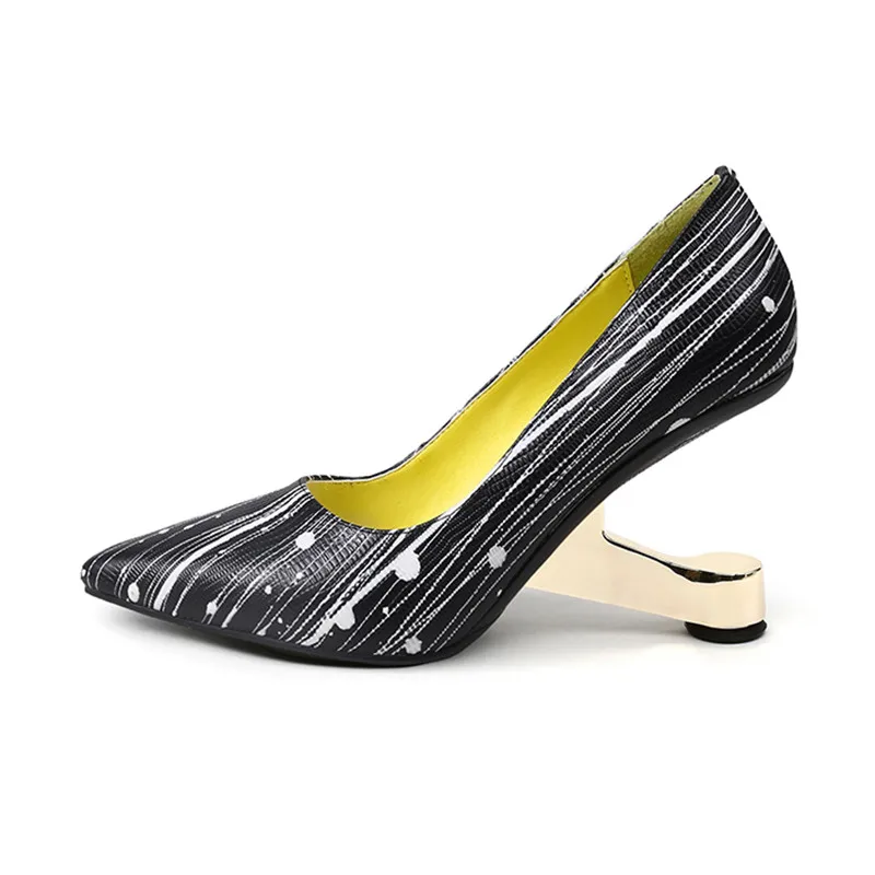 Туфли-лодочки свадебные с острым носком 8 см из кожи | Обувь