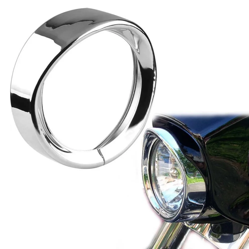 1 шт. 7 дюймов черный/хром фара накладка кольцо для Harley Touring Road King Electra Glide|ring for|ring