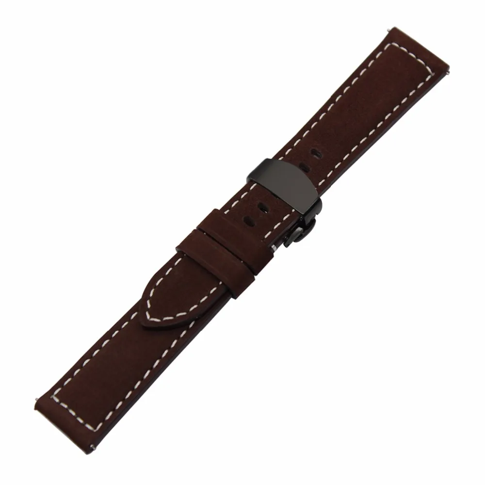 Итальянский ремешок для часов из натуральной кожи 20 мм 22 Samsung Galaxy Watch 42 46 мм/Watch 3 45 41